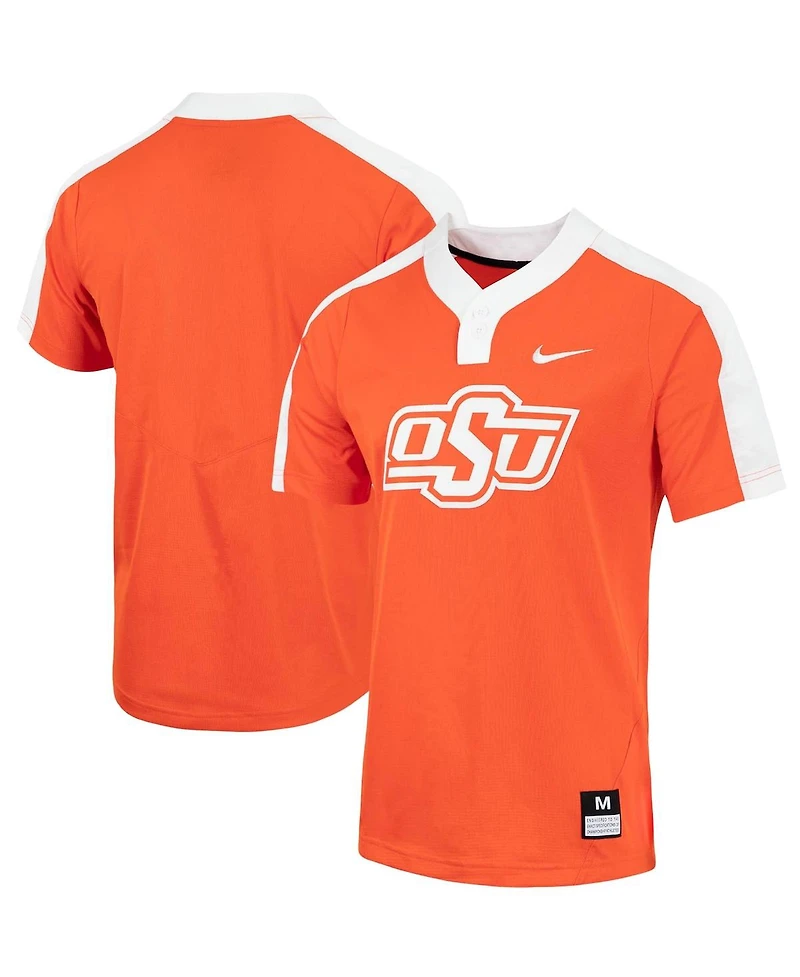Nike Men's Orange Oklahoma State Cowboys Replica 2-Button Softball Jersey