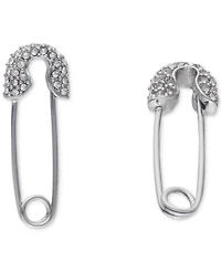 Karl Lagerfeld Paris Pave Safety Pin Drop Earrings