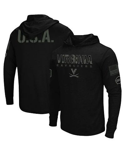 Men's Black Virginia Cavaliers Oht Military-Inspired Appreciation Hoodie Long Sleeve T-shirt