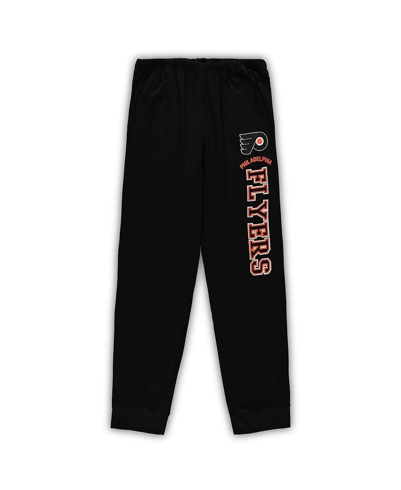 Men's Black Philadelphia Flyers Big and Tall Pullover Hoodie Joggers Sleep Set
