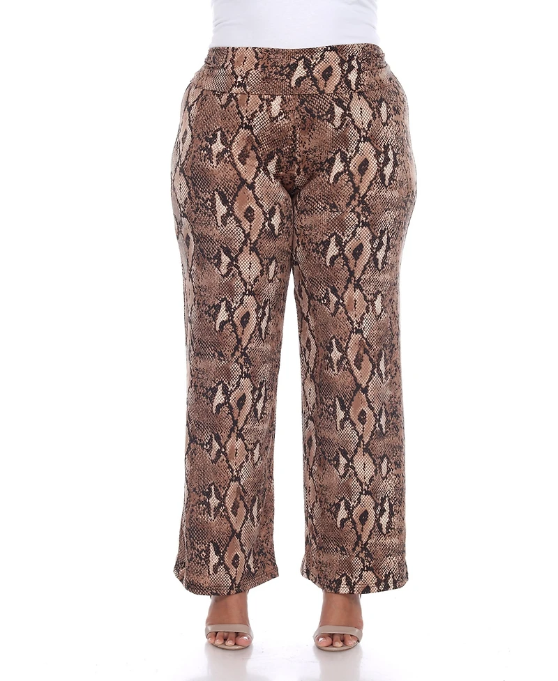 Plus Printed Palazzo Pants
