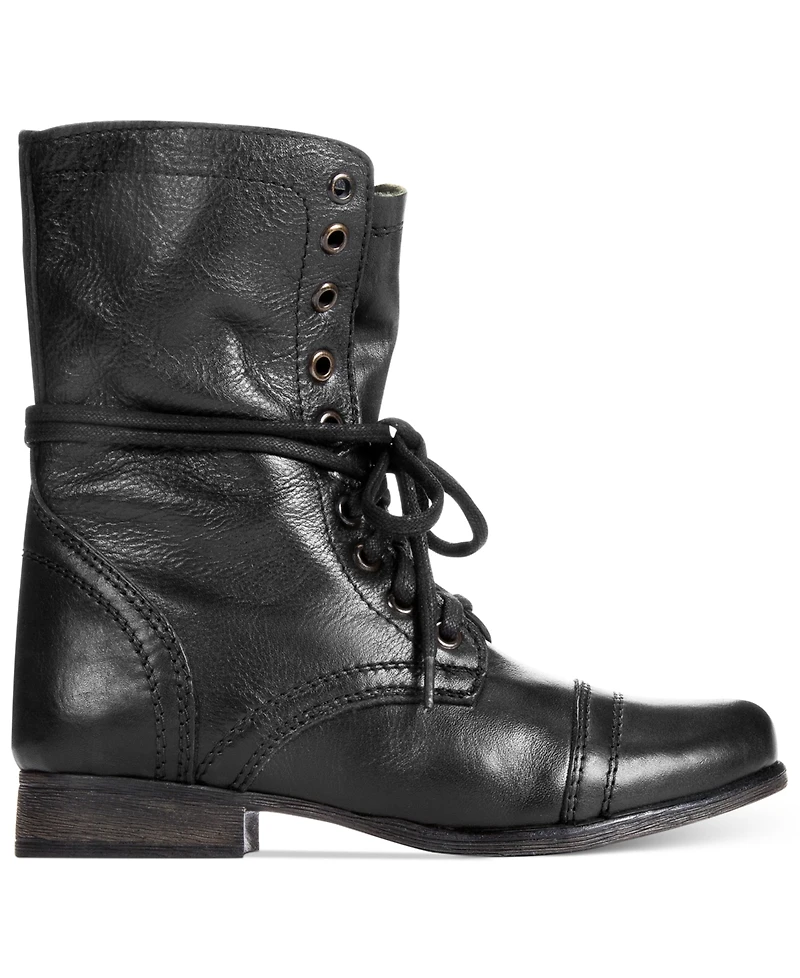 Steve Madden Women's Troopa Lace-up Combat Boots