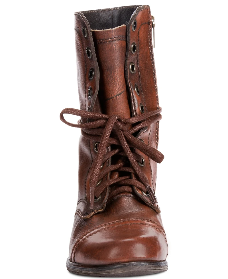 Steve Madden Women's Troopa Lace-up Combat Boots