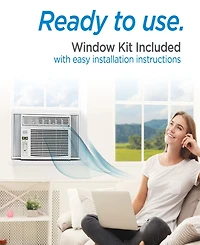 Black & Decker Window Air Conditioner with Remote Control, 10,000 Btu, Cools Up to 450 Square Feet, White