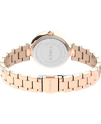 Timex Women's City Rose Gold-Tone Low Lead Brass Bracelet Watch 32mm