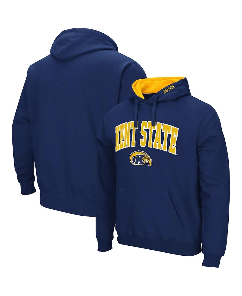 Colosseum Men's Kent State Golden Flashes Arch and Logo Pullover Hoodie