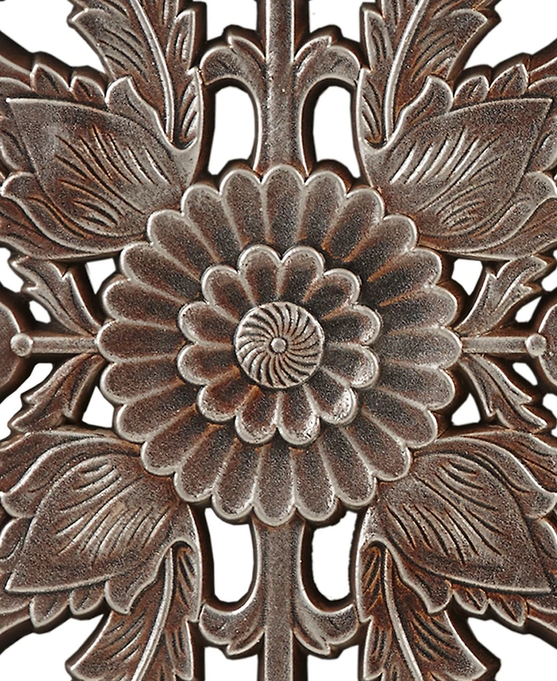 Madison Park Botanical Panel Carved Wall Set, 2 Piece