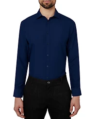Calabrum Men's Regular Fit Solid Wrinkle Free Performance Dress Shirt