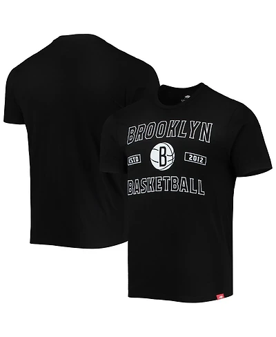 Men's Sportiqe Black Brooklyn Nets Tri-Blend T-shirt