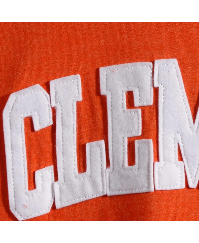 Women's Pressbox Orange Clemson Tigers Plus Two-Hit Canyon Long Sleeve T-shirt