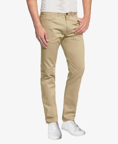 Galaxy By Harvic Men's 5-Pocket Ultra-Stretch Skinny Fit Chino Pants