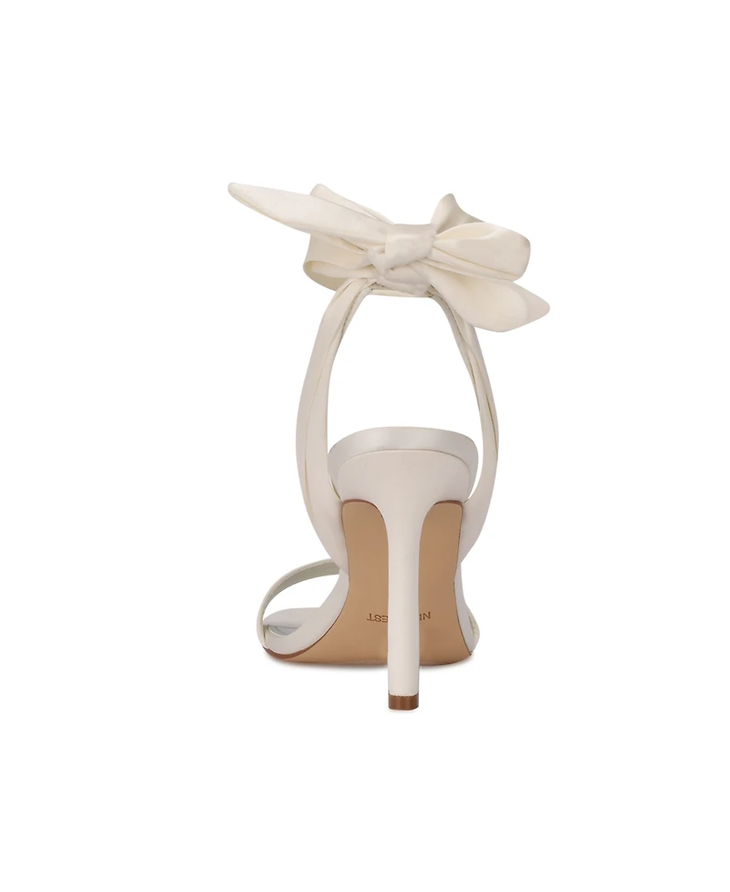 Nine West Women's Kelsie Ankle Wrap Sculpted Heel Sandals