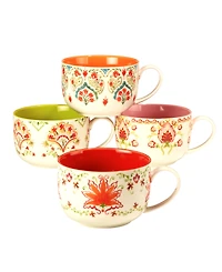 Certified International Francesca Jumbo Cups, Set of 4