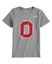 Preschool Boys and Girls Nike Charcoal Ohio State Buckeyes Logo T-shirt