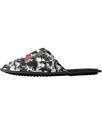 Women's Foco Chicago Blackhawks Iconic Logo Scuff Slippers