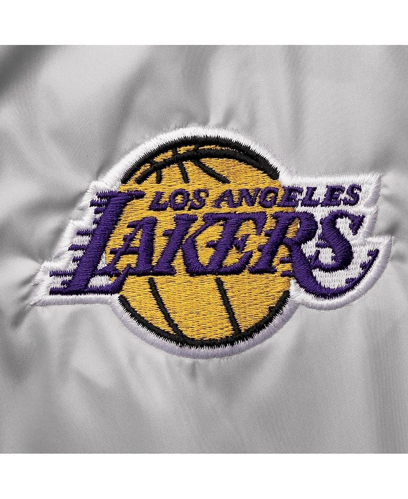 Women's Columbia Gray Los Angeles Lakers Flashback Full-Zip Jacket