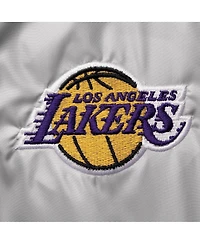 Women's Columbia Gray Los Angeles Lakers Flashback Full-Zip Jacket