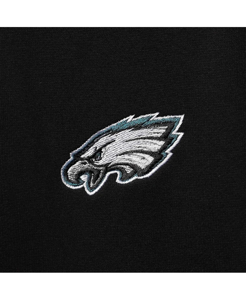Men's Dunbrooke Black Philadelphia Eagles Craftsman Thermal-Lined Full-Zip Hoodie