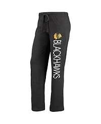 Women's Concepts Sport Red, Black Chicago Blackhawks Meter Tank Top and Pants Sleep Set