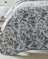 Laura Ashley Amberley Cotton Reversible 2-Pc. Quilt Set, Twin