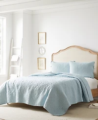 Laura Ashley Felicity Cotton Reversible 3 Piece Quilt Set