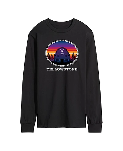 Men's Yellowstone Sunset Barn Long Sleeve T-shirt
