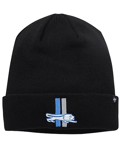 Men's Black Detroit Lions Legacy Cuffed Knit Hat