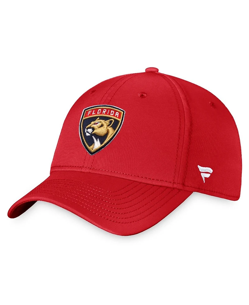 Men's Red Florida Panthers Core Primary Logo Flex Hat
