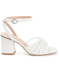 Journee Collection Women's Shillo Block Heel Sandals