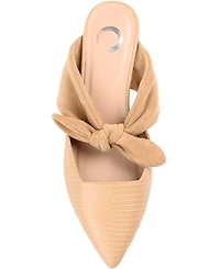 Journee Collection Women's Melora Bow Detail Slip On Mules