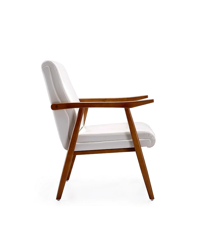 Manhattan Comfort Arch Duke Leatherette Upholstered Accent Chair