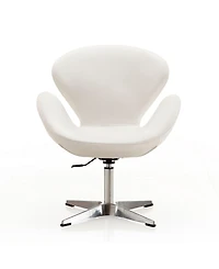 Manhattan Comfort Raspberry Adjustable Upholstered Swivel Chair