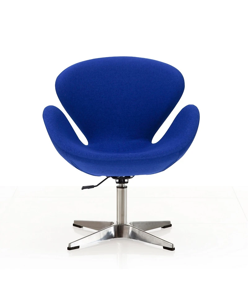 Manhattan Comfort Raspberry Adjustable Upholstered Swivel Chair