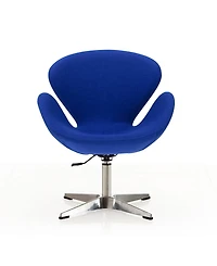 Manhattan Comfort Raspberry Adjustable Upholstered Swivel Chair