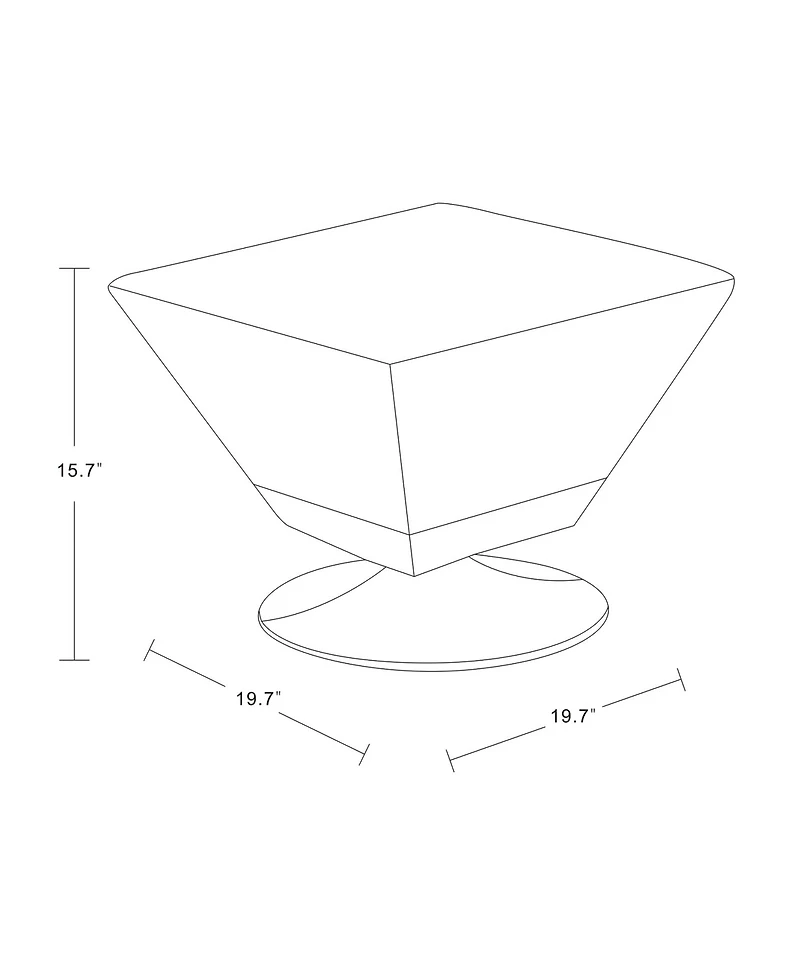 Diamond Swivel Ottoman