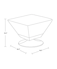 Diamond Swivel Ottoman