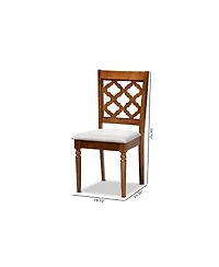 Ramiro Modern and Contemporary Wood Dining Chair Set, 2 Piece