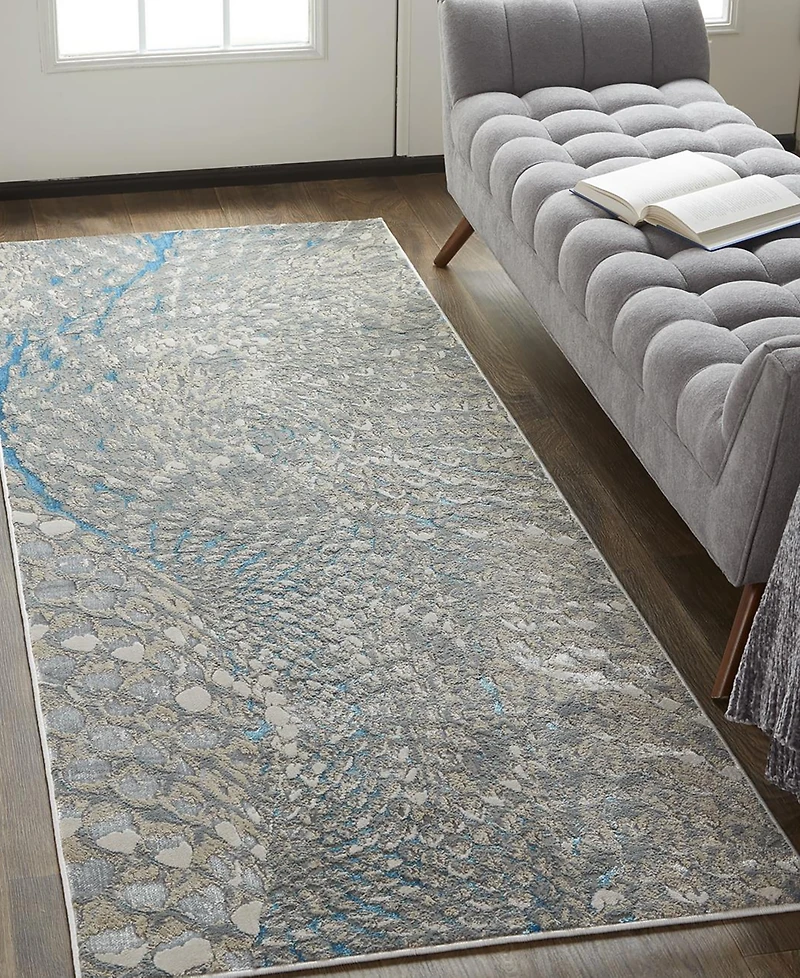 Feizy Azure R3403 2'10" x 7'10" Runner Area Rug