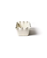 Coton Colors Signature White Ruffle Loaf Pan