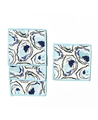 Coton Colors Oyster Print Cocktail Napkins, Set of 4