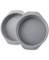Farberware GoldenBake Bakeware Nonstick Round Cake Pan Set, 2-Piece, Gray