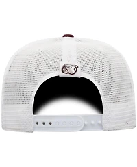 Men's Top of the World Maroon, White Mississippi State Bulldogs Trucker Snapback Hat