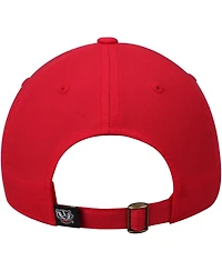 Men's Top of the World Red Wisconsin Badgers Primary Logo Staple Adjustable Hat