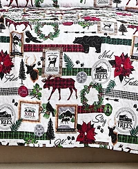 Southshore Fine Linens Merry Town Christmas Oversized Reversible 3-Pc. Quilt Set, King/California King