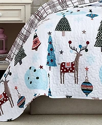 Southshore Fine Linens Winter Wonderland Oversized Reversible -Pc. Quilt Set