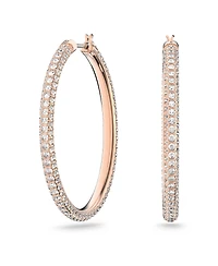 Swarovski Stone Hoop Earrings