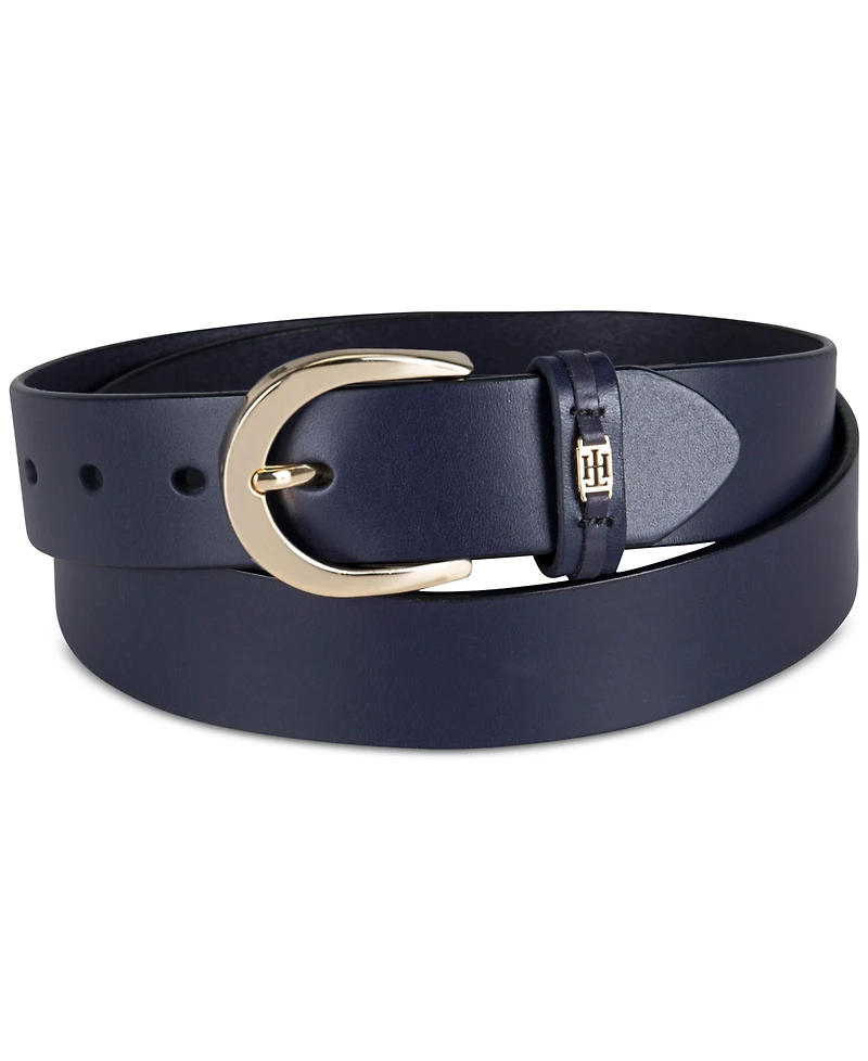Tommy Hilfiger Women's Signature Leather Jean Belt
