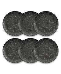 Abode Homewares Orion Speckles 6-Piece Dinner Plate Set, 10.5"