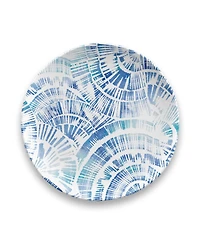 Abode Homewares Coastal Scallops 6-Piece Salad Plate Set, 8.5"