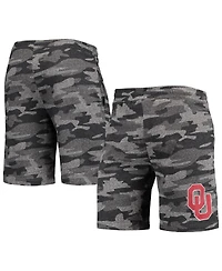 Men's Concepts Sport Charcoal, Gray Oklahoma Sooners Camo Backup Terry Jam Lounge Shorts